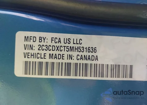 2021 Dodge Charger R/T Rwd from USA, damaged, VIN 2C3CDXCT5MH531636